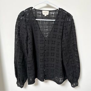 Sézane | Chemise Gaya, size 36, black
